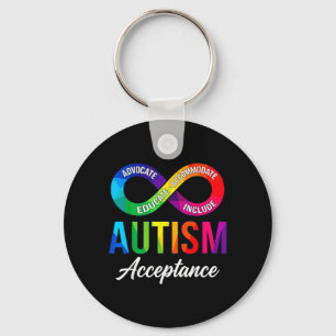 Autism Acceptance Infinity Symbol Autism Awareness Keychain