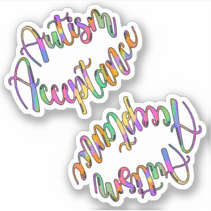 Autism Acceptance Rainbow Neurodiversity Awareness