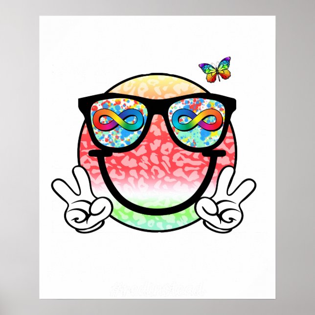 autism acceptance smiley (2 poster (Front)