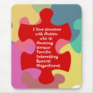 Autism Acrostic Mouse Pad