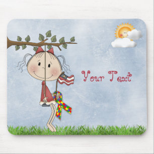 Autism^ Add Your Text-Mousepad Mouse Pad