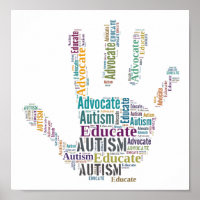 Autism Advocate et Educate Poster GoTeamKate