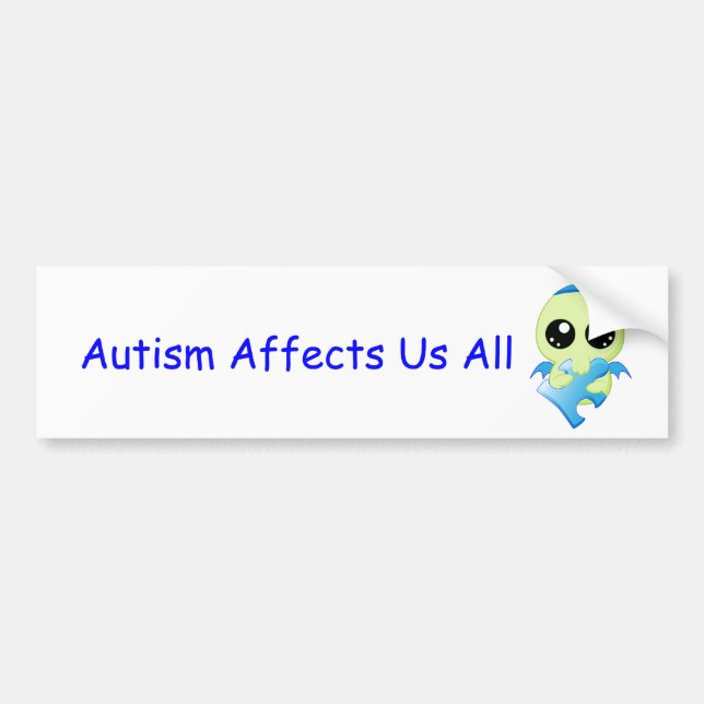 Autism Affects - Baby Cthulhu Bumper Sticker (Front)