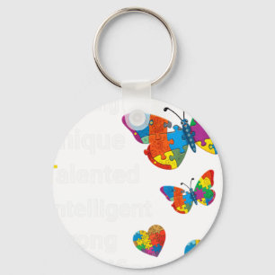 AUTISM Amazing Unique Talented Intelligent Strong  Keychain