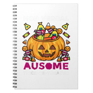 Autism ASD Awareness Halloween Non Verbal Trick Or Notebook