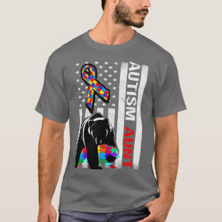 Autism Aunt Autism Awareness Awesome Child Support T-Shirt