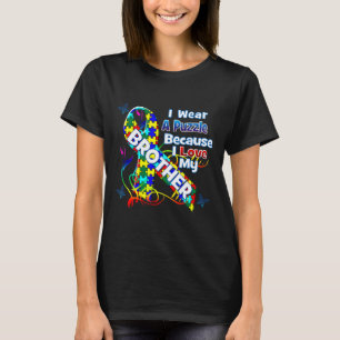 Autism-Autism Awareness Brother Gift Autistic Clo T-Shirt