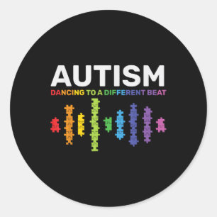 Autism, Autism Awareness Mom Kids Different Autism Classic Round Sticker