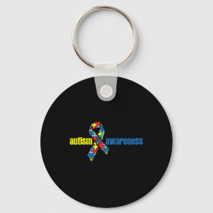 Autism Autism Awareness Ribbon Piece Gift  Keychain