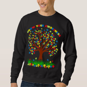 Autism-Autism Awareness s Puzzle Tree Support Auti Sweatshirt