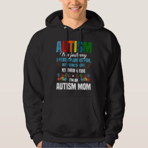 Autism-Autism Is A Journey Im An Autism Mom  Hoodie