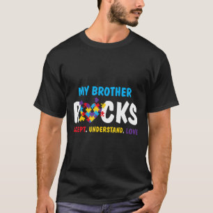 Autism-Autistic Brother s World Autism Awareness T-Shirt