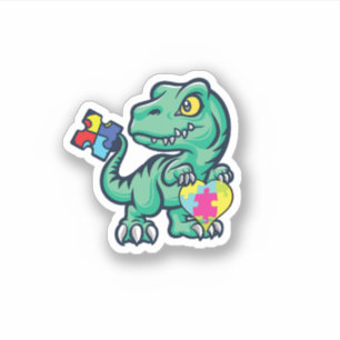 Autism Autistic Dinosaur Sticker 