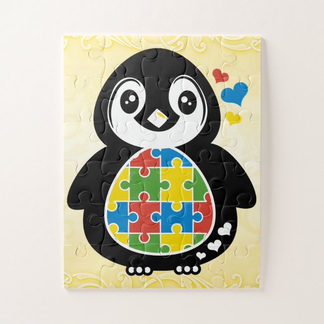 Autism AW Puzzle avec boîte cadeau, 30 pièce surdi (Vertical)