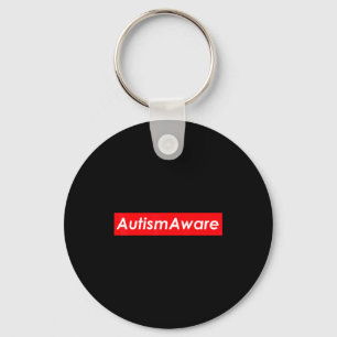 Autism Aware Autistic Advocate & Neurodiversit Keychain