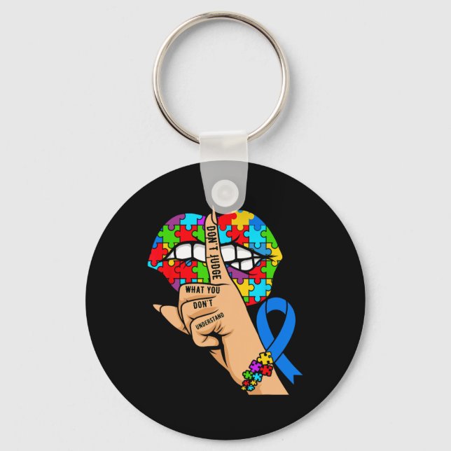 Autism Awareness 1  Keychain (Front)