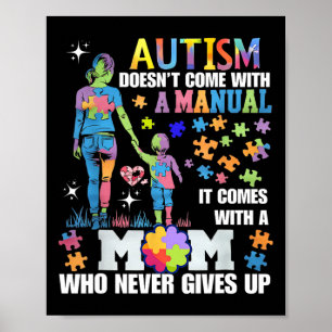 Autism Awareness 2025 Doesn't Come With A Manual A Poster