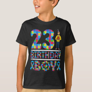 Autism Awareness 23rd Birthday Boy Puzzle Piece 23 T-Shirt