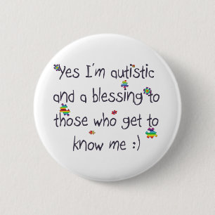 Autism awareness 2 inch round button
