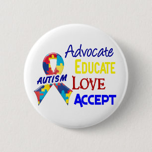 Autism Awareness 2 Inch Round Button