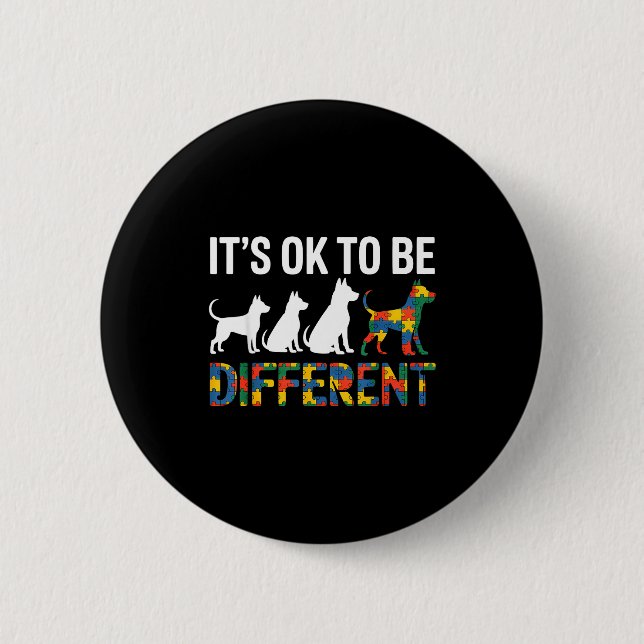 Autism awareness  2 inch round button (Front)