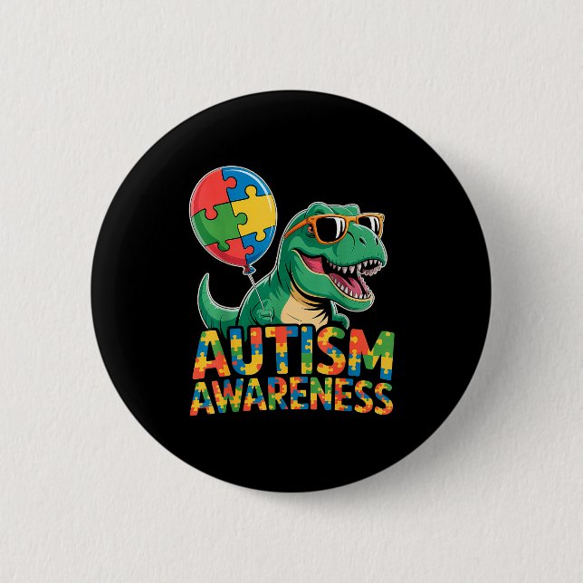 Autism awareness  2 inch round button (Front)