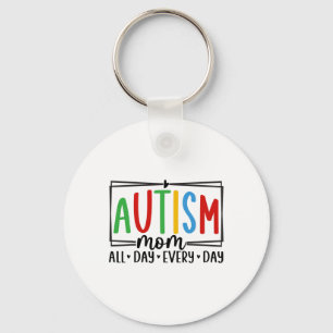 Autism Awareness 3 Keychain