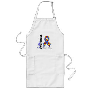 Autism Awareness 5 Long Apron