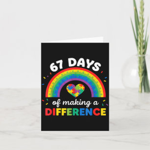 Autism Awareness 67 Days Of Making A Difference 6  Card