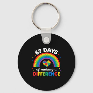 Autism Awareness 67 Days Of Making A Difference 6 Keychain
