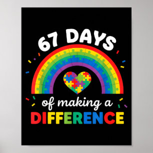 Autism Awareness 67 Days Of Making A Difference 6 Poster