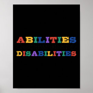 Autism Awareness - Abilities Outweigh Disabilities Poster
