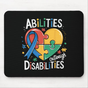 Autism Awareness Abilities Outweigh Disabilities T Mouse Pad