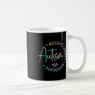 Autism Awareness Accept Adapt Advocate Autism Mom Coffee Mug