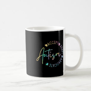 Autism Awareness Accept Adapt Advocate Autism Mom Coffee Mug