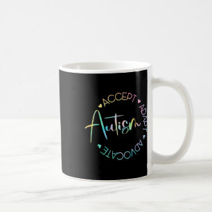 Autism Awareness Accept Adapt Advocate Autism Mom Coffee Mug