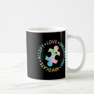 Autism Awareness Accept Adapt Advocate Autism Mom  Coffee Mug
