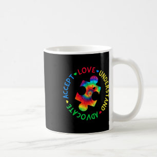 Autism Awareness Accept Adapt Advocate Autism Mom Coffee Mug