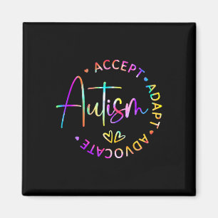 Autism Awareness Accept Adapt Advocate Autism Mom Magnet