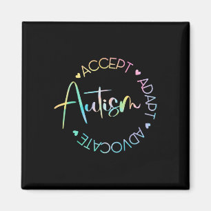 Autism Awareness Accept Adapt Advocate Autism Mom Magnet