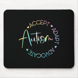 Autism Awareness Accept Adapt Advocate Autism Mom Mouse Pad