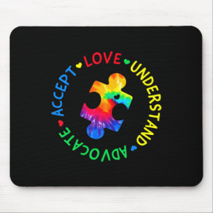 Autism Awareness Accept Adapt Advocate Autism Mom Mouse Pad
