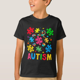Autism Awareness Accept Adapt Advocate Autism Mom  T-Shirt