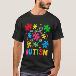 Autism Awareness Accept Adapt Advocate Autism Mom T-Shirt