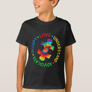 Autism Awareness Accept Adapt Advocate Autism Mom  T-Shirt