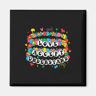 Autism Awareness Accept Love Understand Bracelet G Magnet