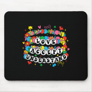 Autism Awareness Accept Love Understand Bracelet G Mouse Pad