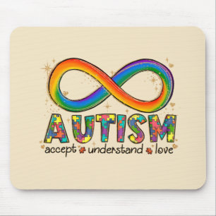 Autism Awareness Accept, Love, Understand Mouse Pad