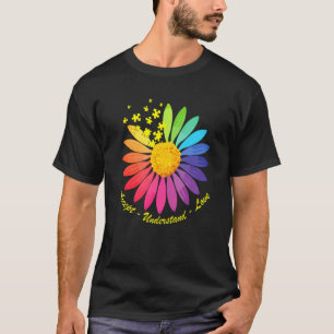 Autism Awareness Accept Understand Love ASD Rainbo T-Shirt