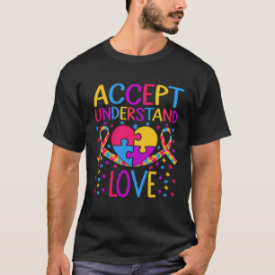 Autism Awareness Accept Understand Love ASD T-Shirt